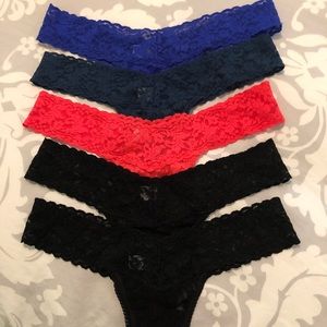 Hanky panky one size fits all thong 5 pairs